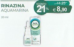 Rinazina Aquamarina Spray Nasale Ipertonico 20ml Congestione Nasale