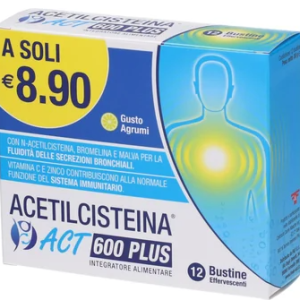 Acetilcisteina Act 600 Plus 12Bust Senza Zuccheri